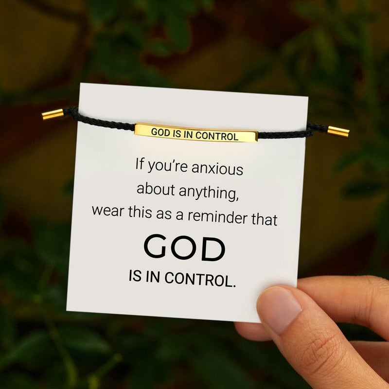 God is in Control bracelet – view 1