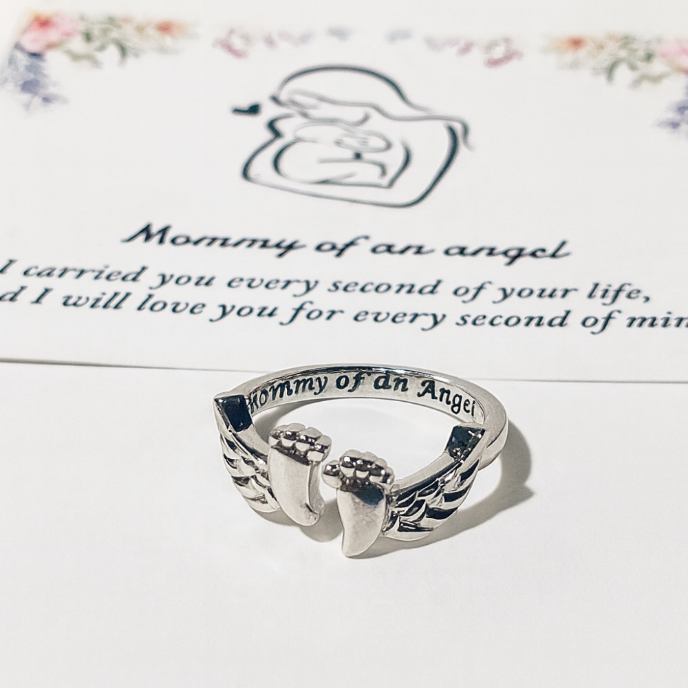 Mommy of an Angel ring and bracelet – view 5