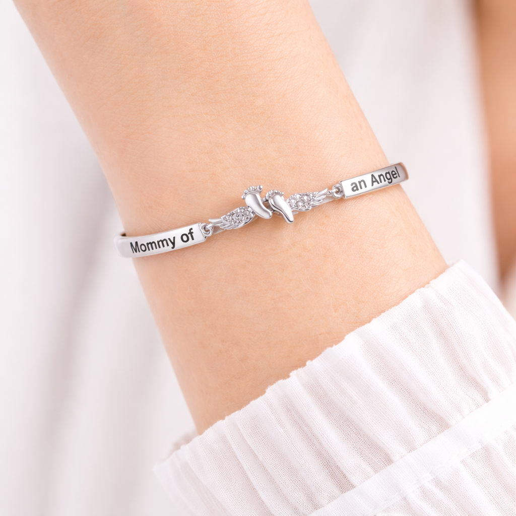 Mommy of an Angel ring and bracelet – view 9