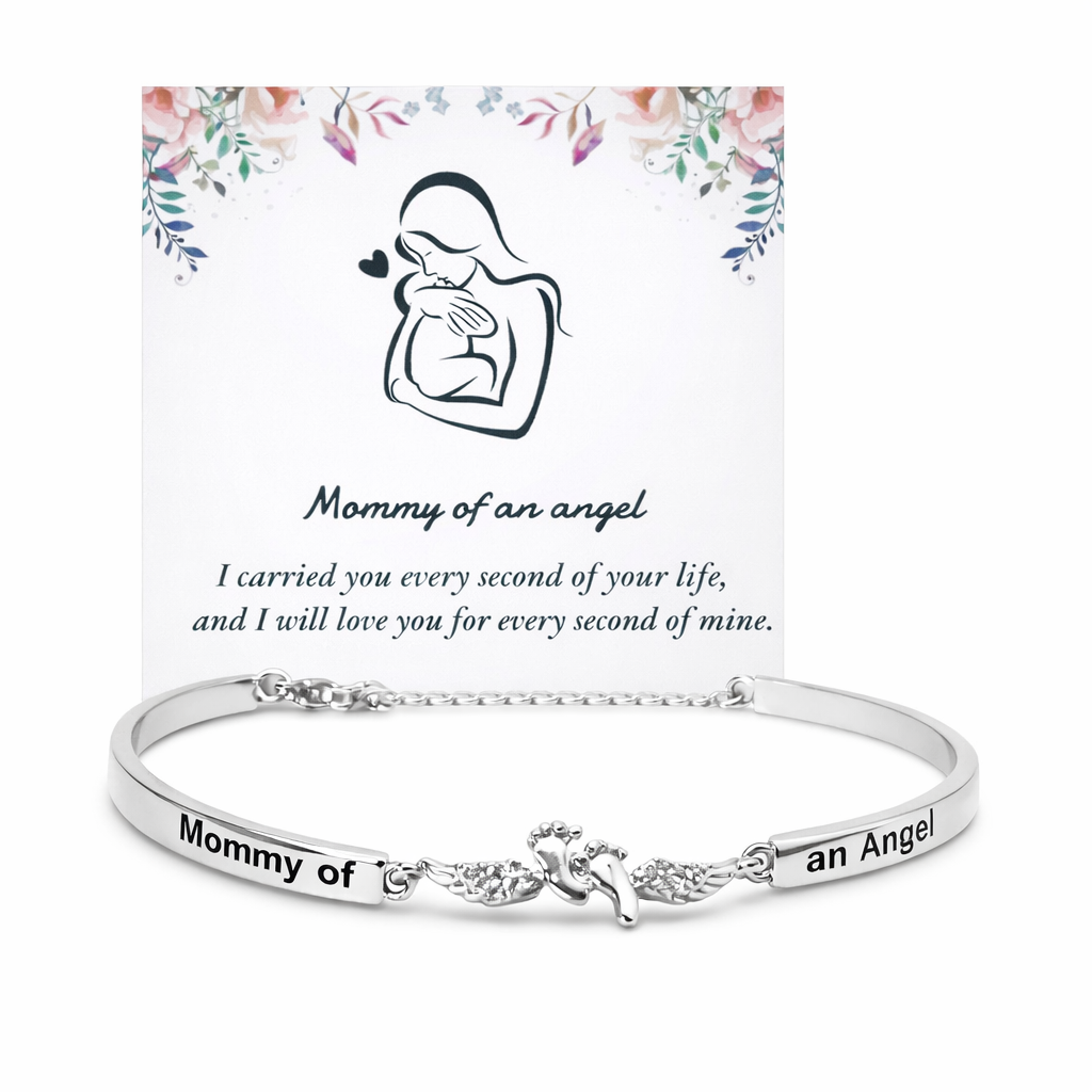 Mommy of an Angel ring and bracelet – view 2