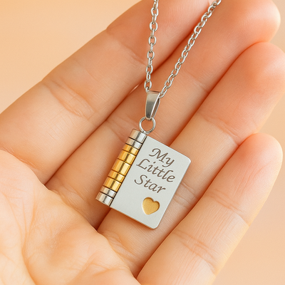 My Little Star book pendant necklace – view 1