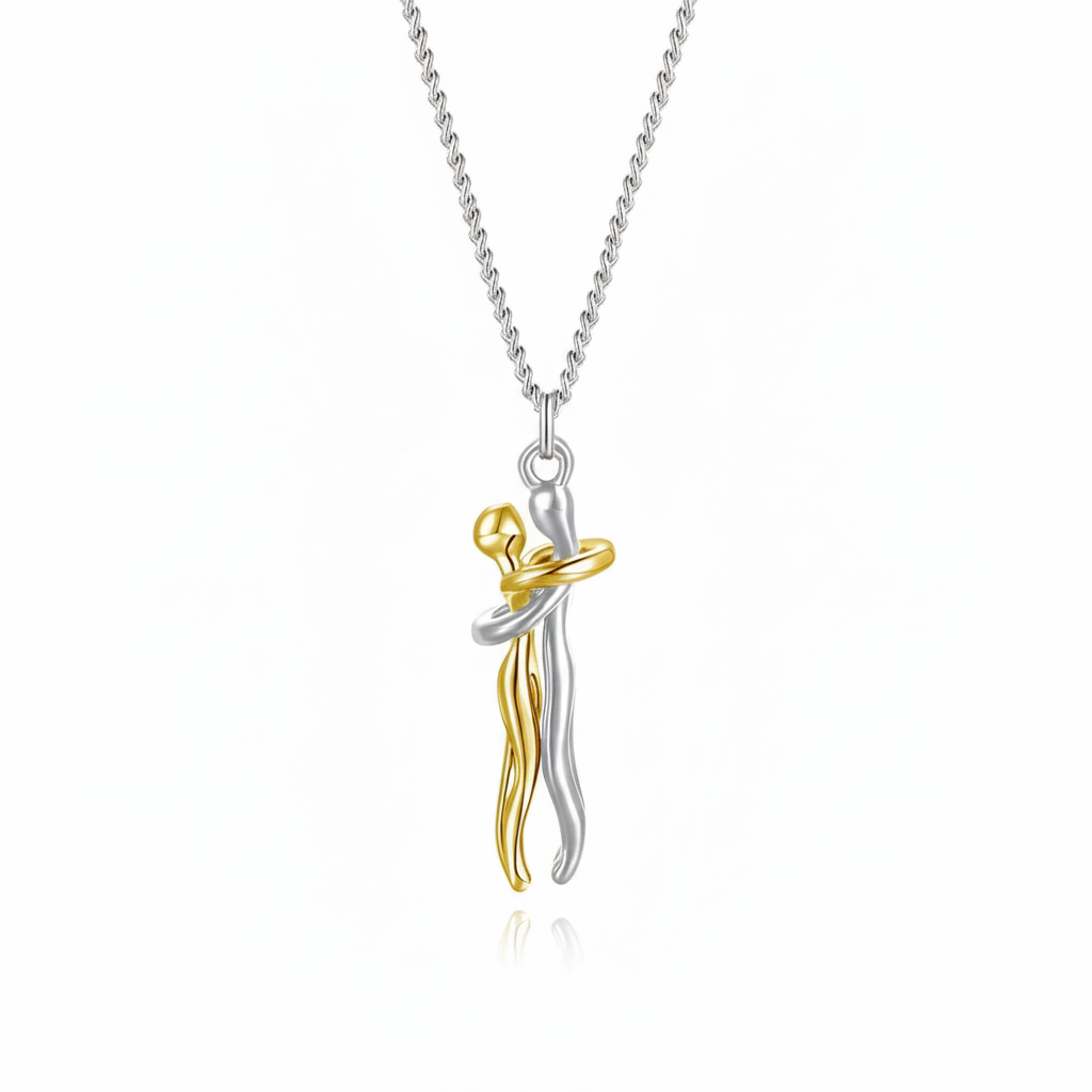 Eternal Love pendant necklace on a white background