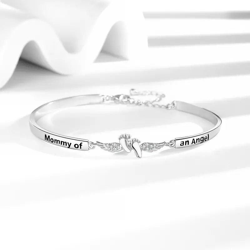 Mommy of an Angel ring and bracelet – view 8