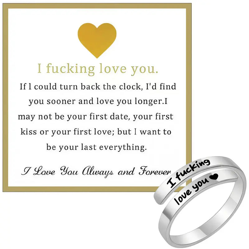 I Love You ring – view 3