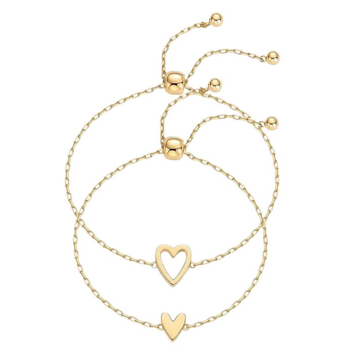 Matching Hearts mother-daughter bracelets – view 1