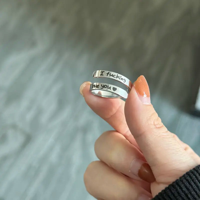 I Love You ring – view 2